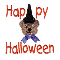 machine embroidery design sscary teddy dracula teeth happy halloween lettering art pes hus jef dst exp needle passion embroidery npe needlepassion