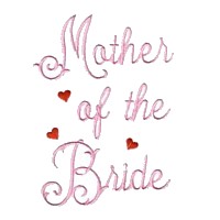 mother of the bride machine embroidery design love wedding heart party relative parent art pes hus dst needle passion embroidery npe