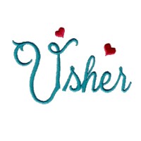 usher script lettering machine embroidery design love wedding heart party art pes hus dst needle passion embroidery npe