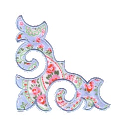 machine embroidery applique in the hoopmachine embroidery damask design from Needle Passion Embroidery