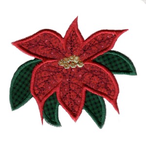 poinsettia flower machine embroidery applique in the hoop machine embroidery appliqué design embroidery module christmas designs art pes hus dst needle passion embroidery npe