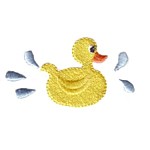 Rubber duck machine embroidery design from Needle Passion Emboidery npe