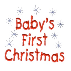 baby's first christmas lettering babys 1st machine embroidery design art pes hus jef dst exp needle passion embroidery