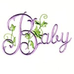 Baby girl script lettering, baby, toddler girly designs for machine embroidery quality designs from Needle Passion Embroidery