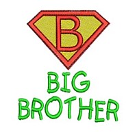 Big brother lettering, text, writing, Superhero pack super hero, man power, boy, male, superman logo, needle passion embroidery machine embroidery design, ART PES HUS JEF and DST formats
