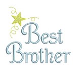 machine embroidery best brother lettering text machine embroidery with star from Neelde Passion Embroidery