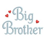 machine embroidery big brother lettering text with hearts from Neelde Passion Embroidery