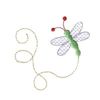 swirly machine embroidery butterfly design with swirly tail art pes hus jef