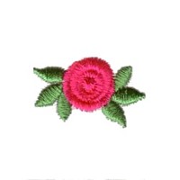mini rose floral flower bullion machine embroidery traditional heirloom design by Needle Passion Embroidery