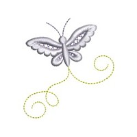 butterfly critter insect machine embroidery design swirl swirly trail swirls cute bug needle passion embroidery needlepassion npe bernina artista art pes hus jef dst designs