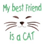 my best friends is cat lettering text writing machine embroidery design feline art pes hus dst needle passion embroidery npe