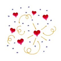 confetti love heart valentine machine embroidery design darling by needle passion embroidery