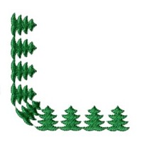 pine tree heirloom corner scroll border machine embroidery design embroidery for monogram monogramming art pes hus dst needle passion embroidery npe