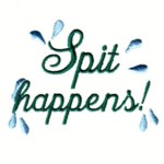 spit happens script lettering machine embroidery design from width=