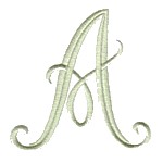Elegant Alphabet letter A machine embroidery design from needlepassioneembroidery needle passion embroidery