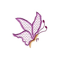 butterfly with lace wings bug critter insect npe needlepassion needle passion embroidery machine embroidery design designs