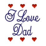 i love dad machine embroidery design mom and dad mum needle passion embroidery npe