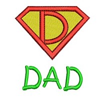 dad lettering, text, writing, Superhero pack super hero, man power, boy, male, superman logo, needle passion embroidery machine embroidery design, ART PES HUS JEF and DST formats