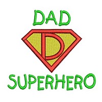 Dad superhero lettering, text, writing, Superhero pack super hero, man power, boy, male, superman logo, needle passion embroidery machine embroidery design, ART PES HUS JEF and DST formats