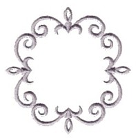 border frame scroll for monogram initial, interior design accents for home accessories, living room designs, noble house, needle passion embroidery machine embroidery design