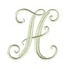machine embroidery design elegant letter h alphabet script letters monogram initials art pes hus dst needle passion embroidery npe