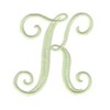 machine embroidery design elegant letter k alphabet script letters monogram initials art pes hus dst needle passion embroidery npe