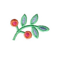 berry twig machine embroidery design in art, hus, jef, dst and pes formats