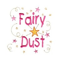 fairy dust machine lettering text with confetti & stars machine embroidery design fairy dust girls magic stuff confetti lettering design art pes hus dst needle passion embroidery npe