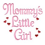 mommy's little girl machine embroidery design girl girls rule diva girly queen crown confetti lettering text slogan art pes hus dst needle passion embroidery npe