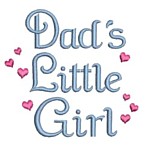 dad's little girl lettering machine embroidery design girl girls rule diva girly queen crown confetti lettering text slogan art pes hus dst needle passion embroidery npe