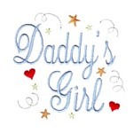 daddy's girl script lettering machine embroidery design girl girls rule diva girly queen crown confetti lettering text slogan art pes hus dst needle passion embroidery npe