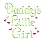 daddy's little girl with hearts lettering machine embroidery design girl girls rule diva girly queen crown confetti lettering text slogan art pes hus dst needle passion embroidery npe