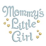 mommy's little girl whimsical machine embroidery design girl girls rule diva girly queen crown confetti lettering text slogan art pes hus dst needle passion embroidery npe