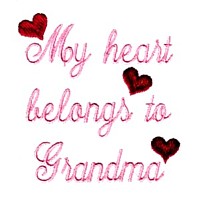 my heart belongs to grandma machine embroidery grandparent embroidery art pes hus dst needle passion embroidery npe