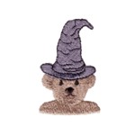 teddy bear with witches hat cute halloween harry potter design machine embroidery design baby toys kids children art pes hus dst