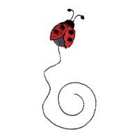 free ladybug machine embroidery design ladybird insect art pes hus dst needle passion embroidery npe