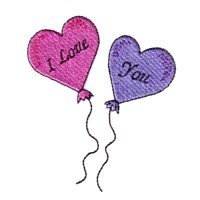 i love you balloons love heart valentine machine embroidery design darling by needle passion embroidery