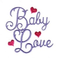 baby love script monogram lettering love heart valentine machine embroidery design darling by needle passion embroidery