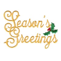 machine embroidery seasons greetings season's greetings lettering text writing holly embellishment design art pes hus jef dst needle passion embroidery npe needlepassion