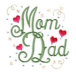 mom dad lettering machine embroidery design mom and dad mum needle passion embroidery npe