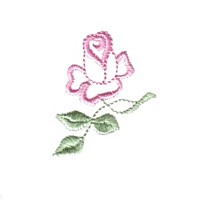 rose vintage style satin outline design machine embroidery design flower botanical plant roses art pes hus dst