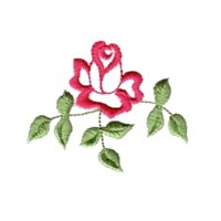 rose machine embroidery design vintage style satin outline design flower botanical plant roses art pes hus dst