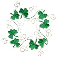 irish shamrock clover machine embroidery design st patrick st. patricks day embroidery for monogram monogramming art pes hus dst needle passion embroidery npe