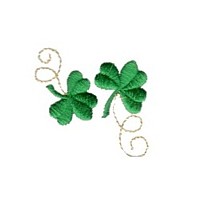 irish shamrock clover stylish quality machine embroidery design st patrick st. patricks day embroidery for monogram monogramming art pes hus dst needle passion embroidery npe
