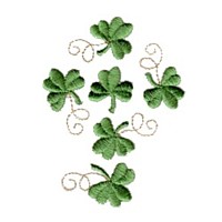 cross irish catholic shamrock clover machine embroidery design st patrick st. patricks day embroidery for monogram monogramming art pes hus dst needle passion embroidery npe