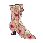 vintage victorial boots machine embroidery shoe design shoes art pes hus dst needle passion embroidery npe