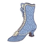 vintage ladies boots machine embroidery shoe design shoes art pes hus dst needle passion embroidery npe