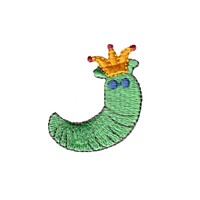cute regal slug with crown, if you like Flushed away movie, it's a boy, baby, toddler designs for machine embroidery quality designs from Needle Passion Embroidery
