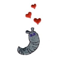 love struck slug hearts valentine machine embroidery design darling by needle passion embroidery