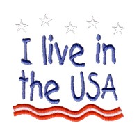 i live in the usa lettering text with stars and stripes machine embroidery design america usa patriotic red blue white stripes 4th july fourth of july independence day art pes hus dst needle passion embroidery npe